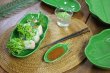 画像4: バナナリーフトレイ【Sサイズ】陶器 食器 小皿 アジアン雑貨 バナナの葉のお皿  (4)