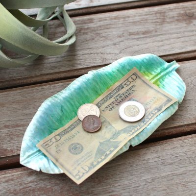 画像3: カピストレイ バナナリーフ 貝殻 インテリア雑貨 アクセサリートレイ 小物入れ 会計皿