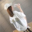 画像9: 羽デザイン 大きいサイズ 韓国 レディース ファッション Tシャツ  (9)