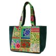 画像9: カンバディアパッチ トートバッグ インド伝統柄 刺繍 エキゾチック 鞄  (9)