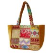 画像8: カンバディアパッチ トートバッグ インド伝統柄 刺繍 エキゾチック 鞄  (8)