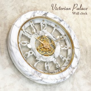 無音連続秒針付】ビクトリアンパレス 時計 アンティーク調