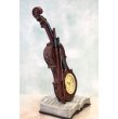 画像8: ヴァイオリン型 置時計 ロイヤルサロン テーブルクロック（Violin ＆ Book） (8)