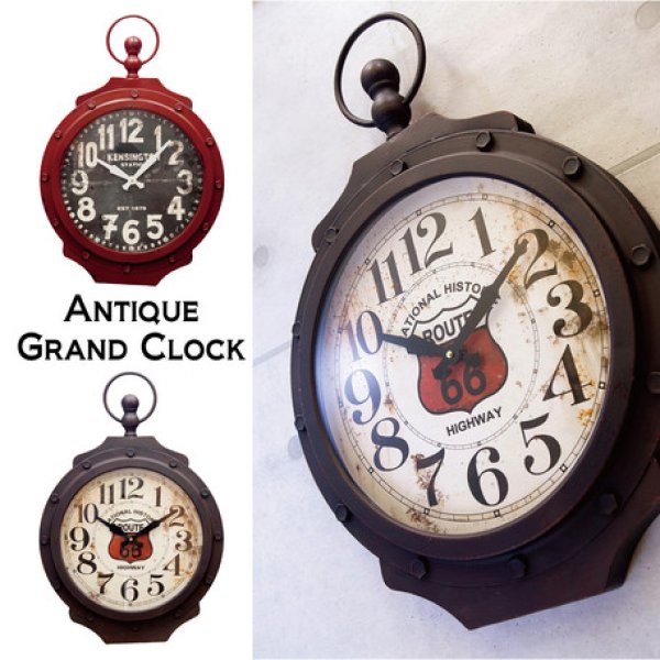 画像1: 【壁掛時計】アンティーク グランドクロック L お洒落 インテリア 時計 (1)