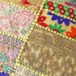 画像12: カンバディアパッチ クッションカバー インド キラキラ 伝統柄 民族衣装サリー 刺繍 インテリア小物 雑貨  (12)
