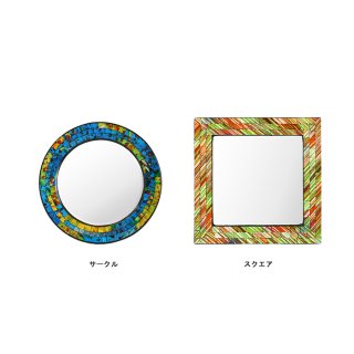 ガラスモザイクミラー　ステンドグラス鏡　ウオールデコレーション 楽天市場】ステンドグラス ミラーの通販