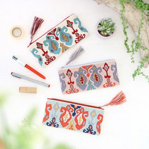 画像8: ビーズポーチ オリエンタル 可愛い 小物入れメイクポーチ ペンケース エキゾチック インド (8)