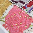 画像15: カンバディアパッチ クッションカバー インド キラキラ 伝統柄 民族衣装サリー 刺繍 インテリア小物 雑貨  (15)