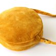 画像9: カンバディアパッチ×ベルベット 丸型 ショルダーバッグインド伝統柄 キラキラ刺繍 スパンコール エキゾチック 鞄  (9)