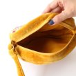 画像11: カンバディアパッチ×ベルベット 丸型 ショルダーバッグインド伝統柄 キラキラ刺繍 スパンコール エキゾチック 鞄  (11)