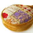 画像8: カンバディアパッチ×ベルベット 丸型 ショルダーバッグインド伝統柄 キラキラ刺繍 スパンコール エキゾチック 鞄  (8)
