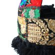 画像10: カンバディアパッチ バケツバッグ 華やか刺繍 インド伝統柄 キラキラビーズ スパンコール エキゾチック 鞄  (10)