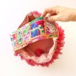 画像15: カンバディアパッチ バケツバッグ 華やか刺繍 インド伝統柄 キラキラビーズ スパンコール エキゾチック 鞄  (15)