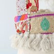 画像13: カンバディアパッチ バケツバッグ 華やか刺繍 インド伝統柄 キラキラビーズ スパンコール エキゾチック 鞄  (13)