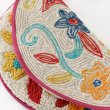 画像8: オトミ刺繍 円形フロアマット S カラフル 鳥雑貨 オトミ族 メキシカンマット リビング 玄関 (8)