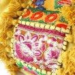 画像9: 【予約商品】カンバディアパッチ バルーンバッグ インド伝統柄 華やか刺繍  キラキラビーズ スパンコール エキゾチック 鞄  (9)
