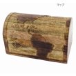 画像2: 木彫り ウッド トレジャーボックス 小物入れ アクセサリートレイ 鍵入れ 置物 オブジェ (2)
