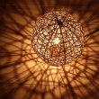 画像4: バリランプ 卓上照明 ラタン スタンドランプ アジアン エスニック インテリア照明 ネスト 20W  (4)