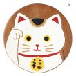 画像5: 人気 猫デザイン ラウンドスツール 招き猫 木製スツール ネコ雑貨 子供椅子 オットマン (5)