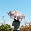 画像10: 新作入荷 アフリカンプリント柄 ジャンプ傘 長傘【晴・雨 兼用】レイングッズ 梅雨 (10)